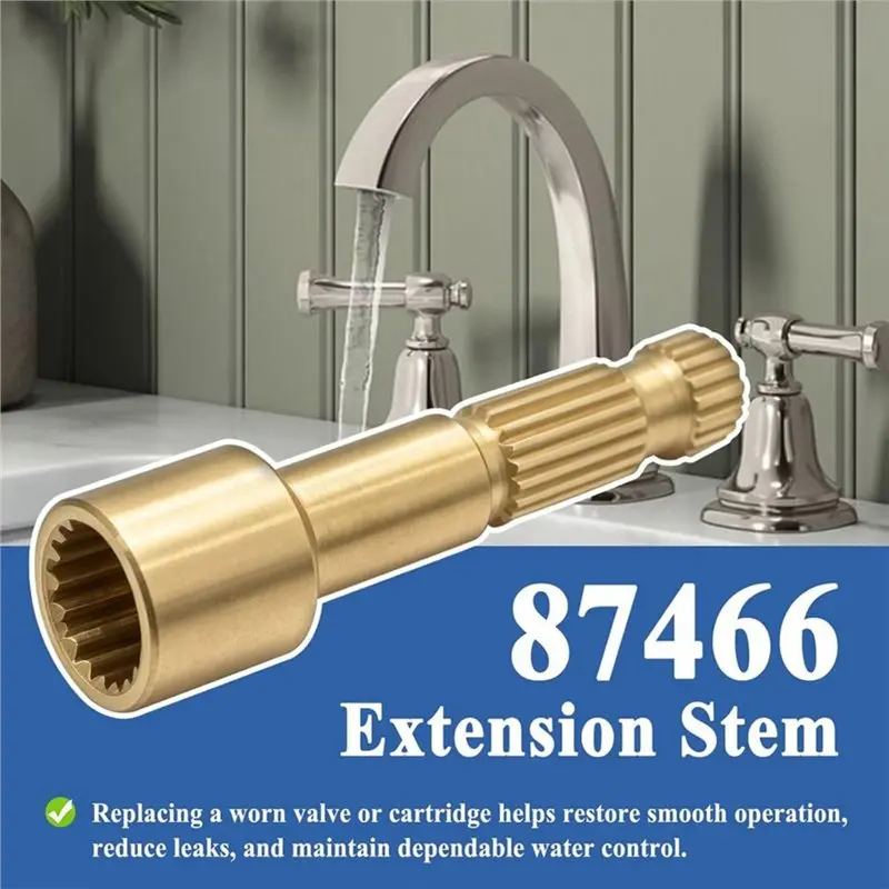 ABUG-87466 Extension Stem Brass Faucet Stem Extension Repair Parts For Bathtub Faucets, Replacement