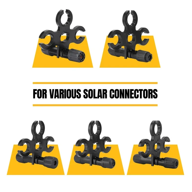 For MC4 Wrenches Photovoltaic Spanner 2PCS Solar Panel Connector Tool Works Crimping Pliers Terminal Hand for Solar Press