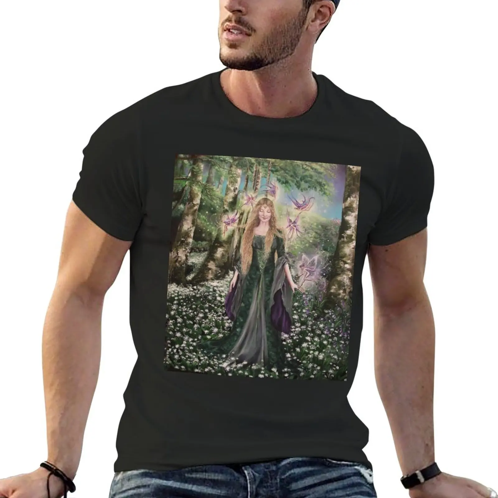 New Hannah Titania,on a Midsummer's Eve fairy faerie,fantasy T-Shirt tees t shirts for men graphic