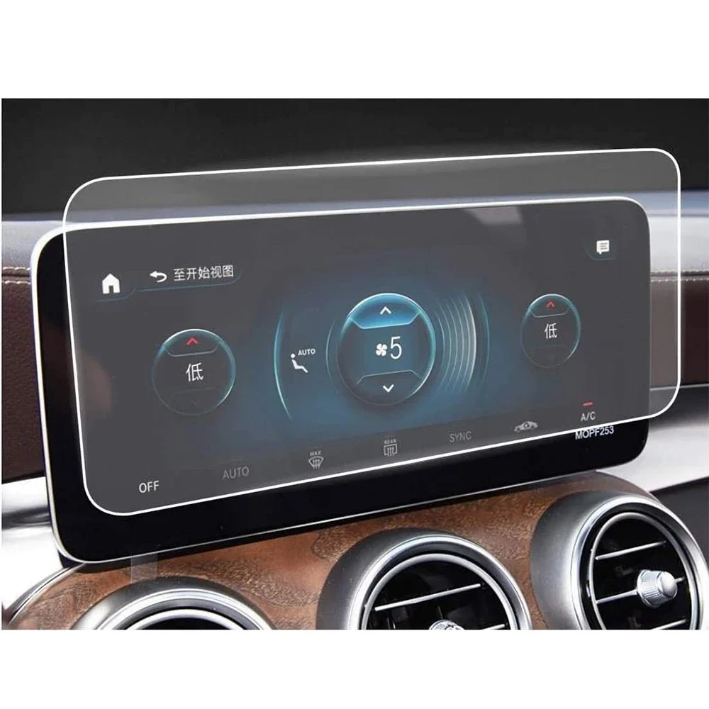 

10.25 Inch for Mercedes Benz GLC Class 250 300 X253 C253 2020 2021 2022 Navigation Film LCD Screen Tempered Glass Accessories
