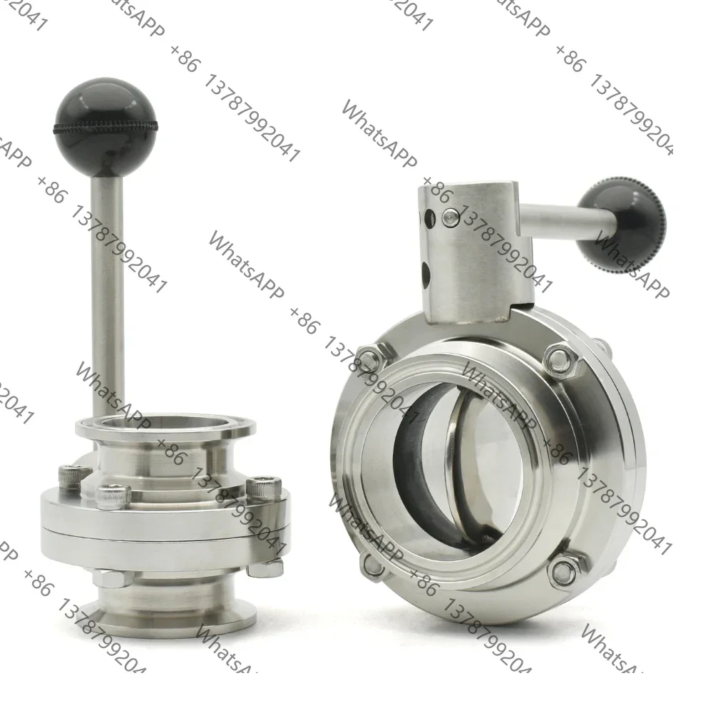 SS304/316L Sanitary Tri‑Clamp Butterfly Valve 3/4