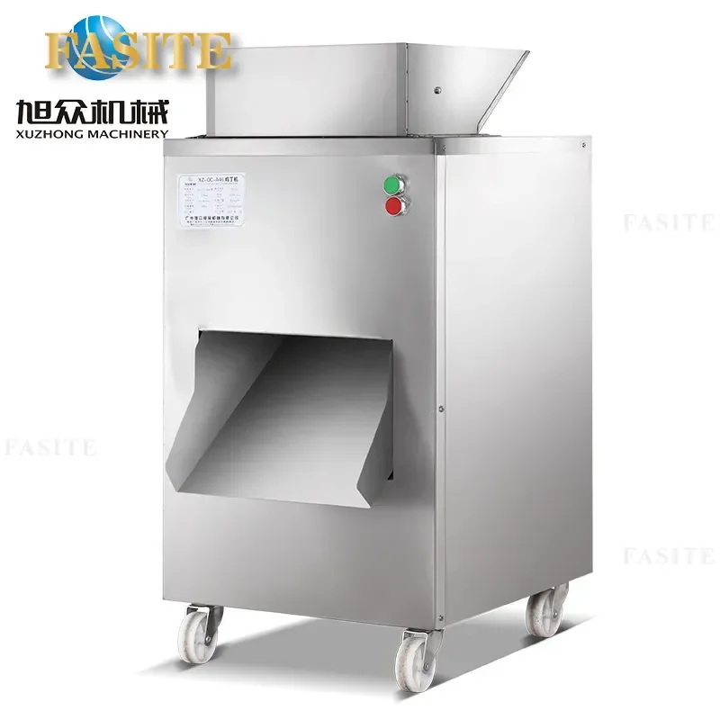 For Commercial Hot Pot Cafeteria Automatic Dicing Machine Stainless Steel Multifunctional Chicken Cutter Equipment High