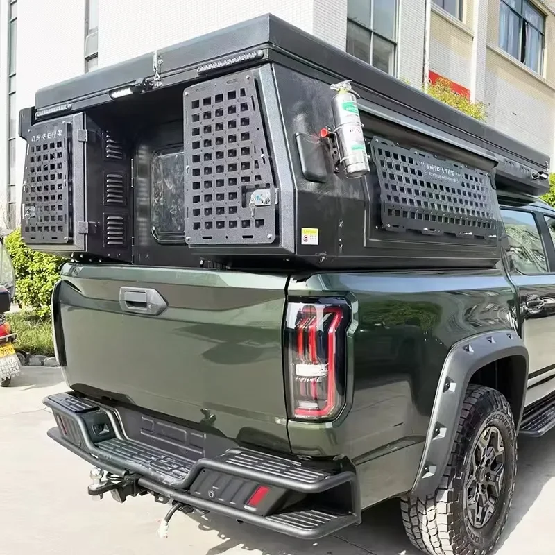 Self-Driving Tour Backpacking Camper Van Modified Outdoor Camping Car Tent Folding Waterproof Pickup Truck Tonneau Cover