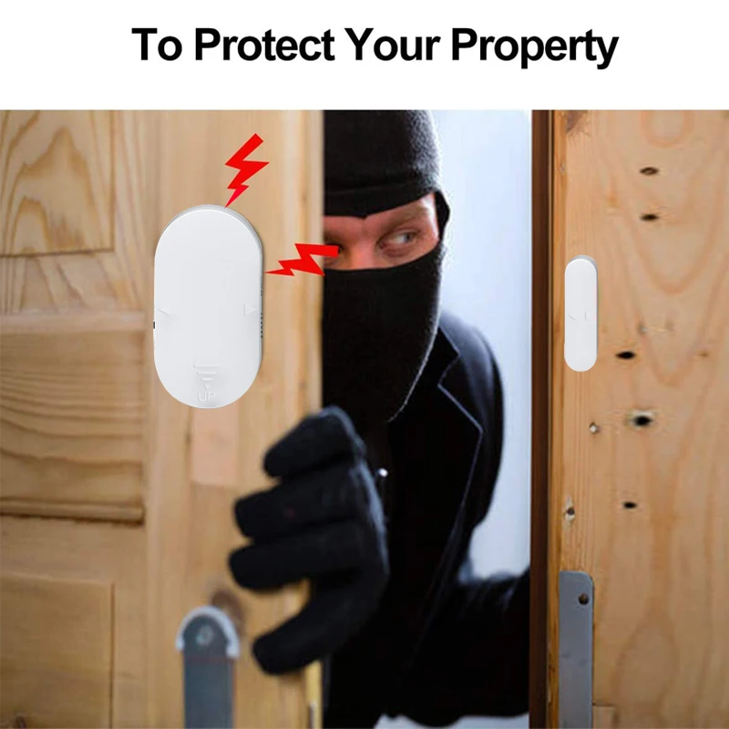 شقة مصنع مصنع ضد السرقة إنذار أمن المنزل أفضل بائع نظام استشعار إنذار الباب والنافذة مع جهاز التحكم عن بعد #5