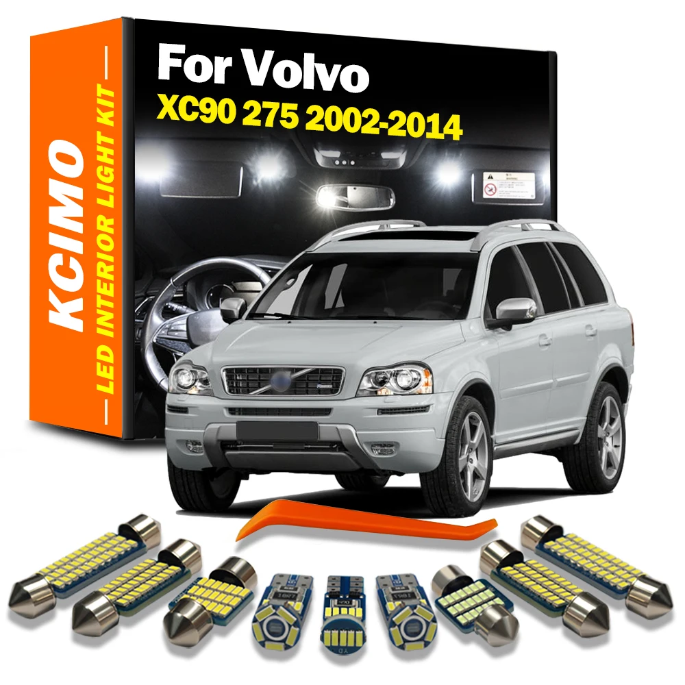 

Kcimo For Volvo XC90 275 2002-2009 2010 2011 2012 2013 2014 LED Interior Dome Map Trunk Light Kit Car Led Lamps Canbus No Error