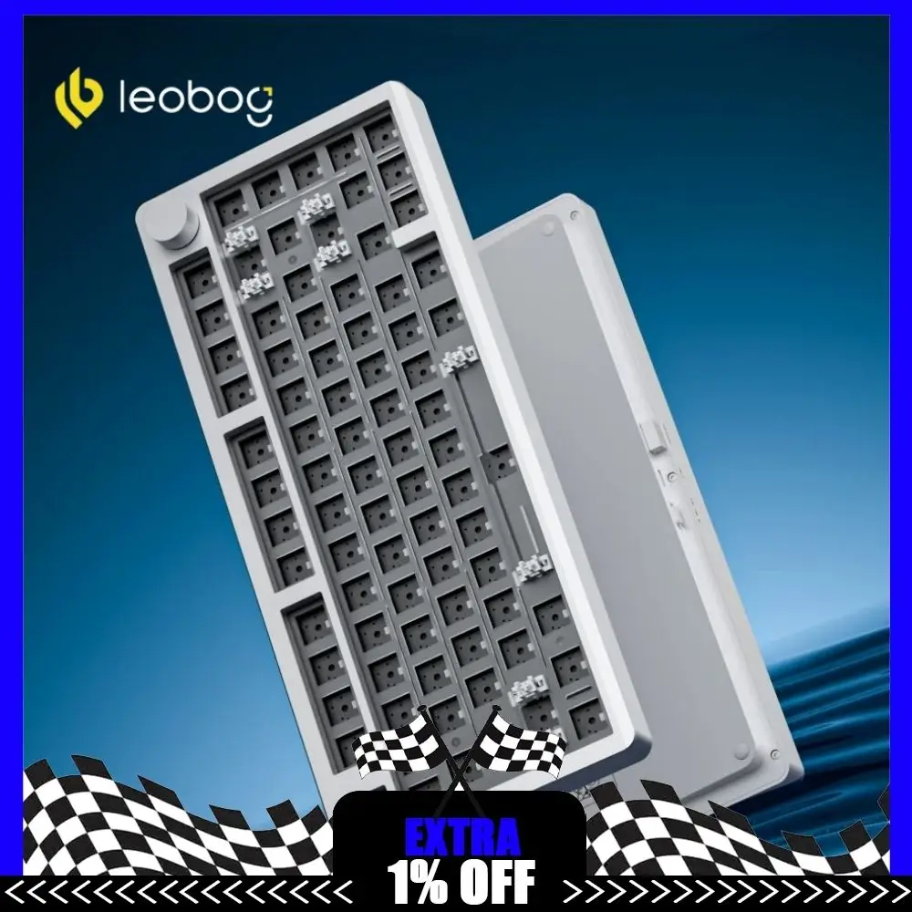 Leobog Hi8SE Mechanical Keyboard Kit Three Mode Wireless Gasket Keyboards CNC Aluminium Alloy Hot Swap Gamer PC Accessories Gift