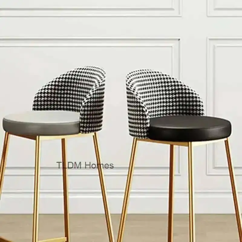 

Современные роскошные барные стулья для спальни, модные металлические европейские обеденные стулья, украшение мебели Muebles De Cocina