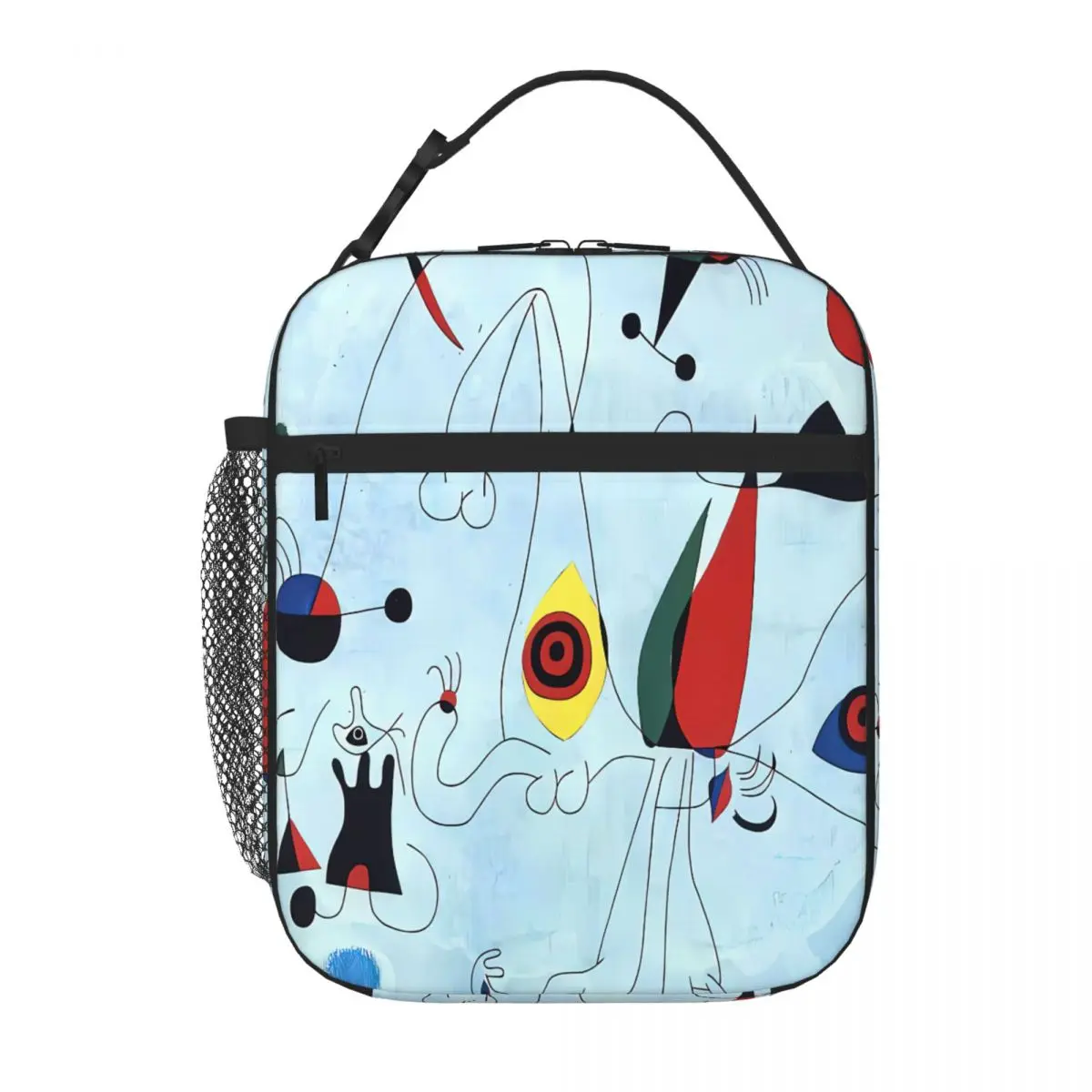 Bestselling Joan Miro Paintings Joan Miro Museum Artwork Fashionable Lightweight Lunch Bag Shift Work Insulated Lunch Bag