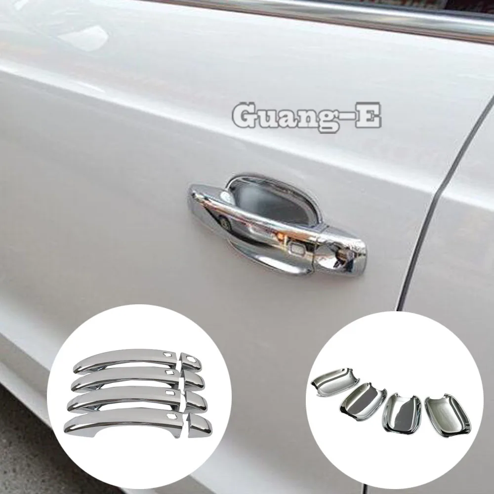 

For VW Audi Q3 2013 2014 2015 2016 2017 2018 Door Cover Styling ABS Chrome Auto Sticker Trim Handle Bowl Armrest Handrail Hoods