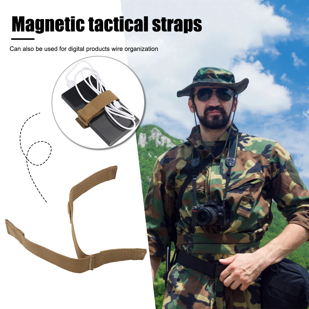 1/2PCS Magnetic Adsorption Strap Elastic Functional Rope Universal Portable Magnetic Sling Tied Strap Outdoor Tools Accessories