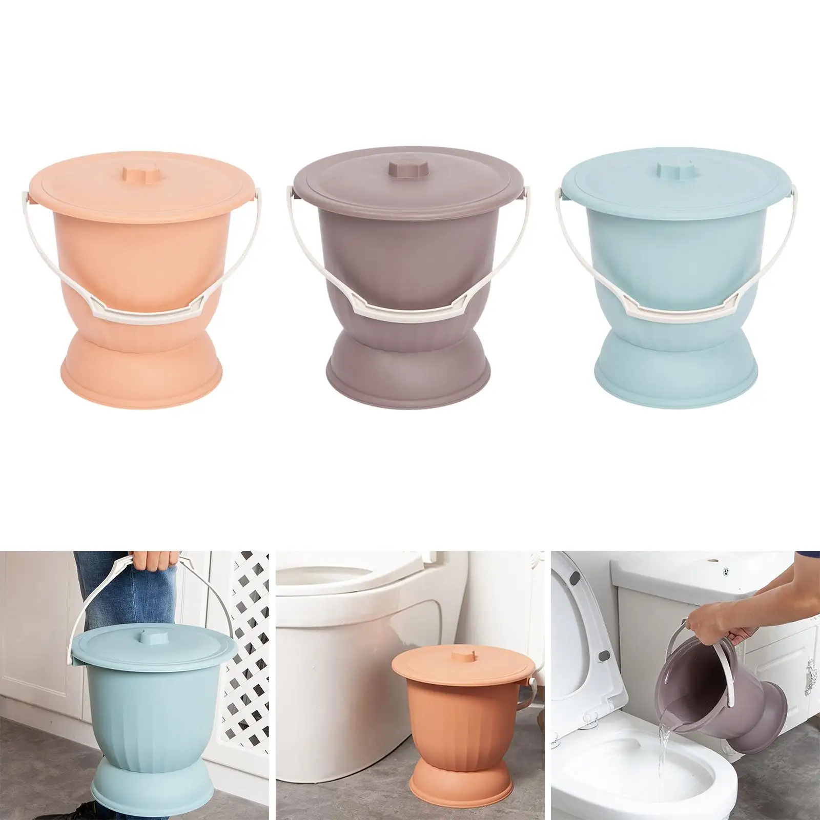 Orinal de Spittoon con tapa para niños y adultos, orinal para el hogar