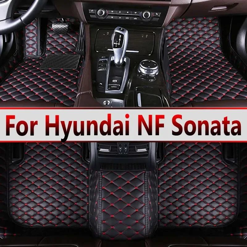 

Car Floor Mats For Hyundai NF Sonata Embera Sonica CNG 2004~2009 Mat Covers Rug Leather pet Interior Parts Accessories