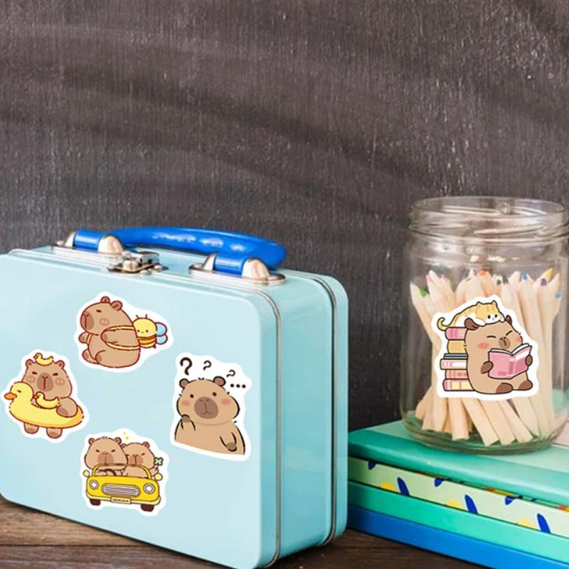 500 ورقة/لفة على شكل رسوم متحركة تشجع على ملصقات الدب اللطيفة للأطفال على شكل دب صغير يمكنك صنعها بنفسك للديكور الإبداعي #2