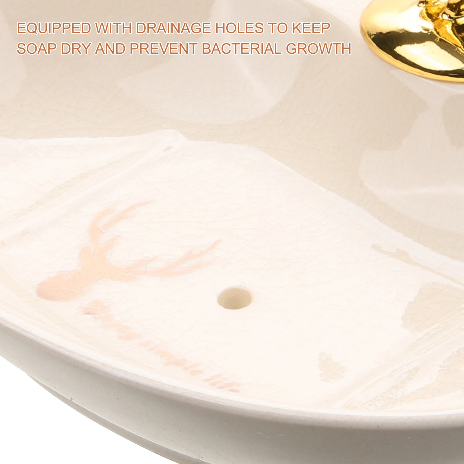 

Decorative Soap Holder Ceramic Jewellery Dish Household Counter Bath Tray Shower