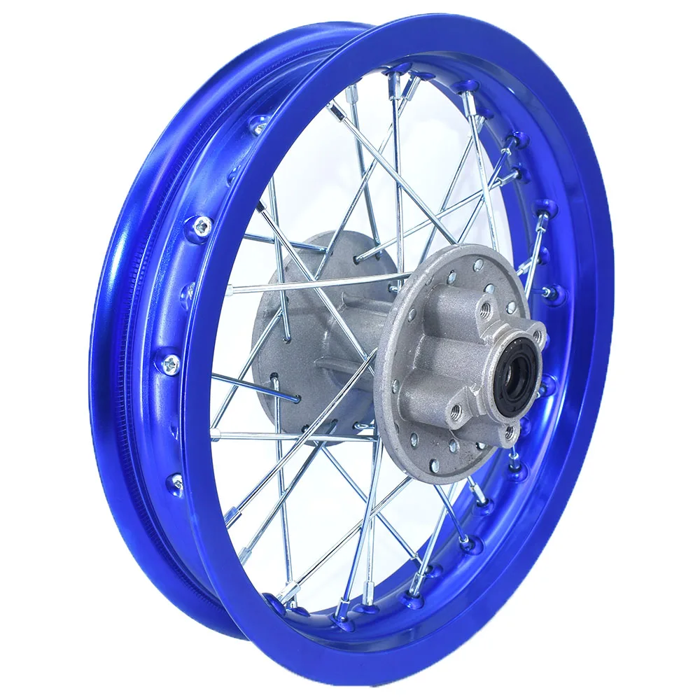 1.85 -12inch Rear aluminum Rims Brake A Style Disc Plate Wheel Rims Hub For CRF50 APOLLO 110 Kayo Chinese Dirt Pit Bike