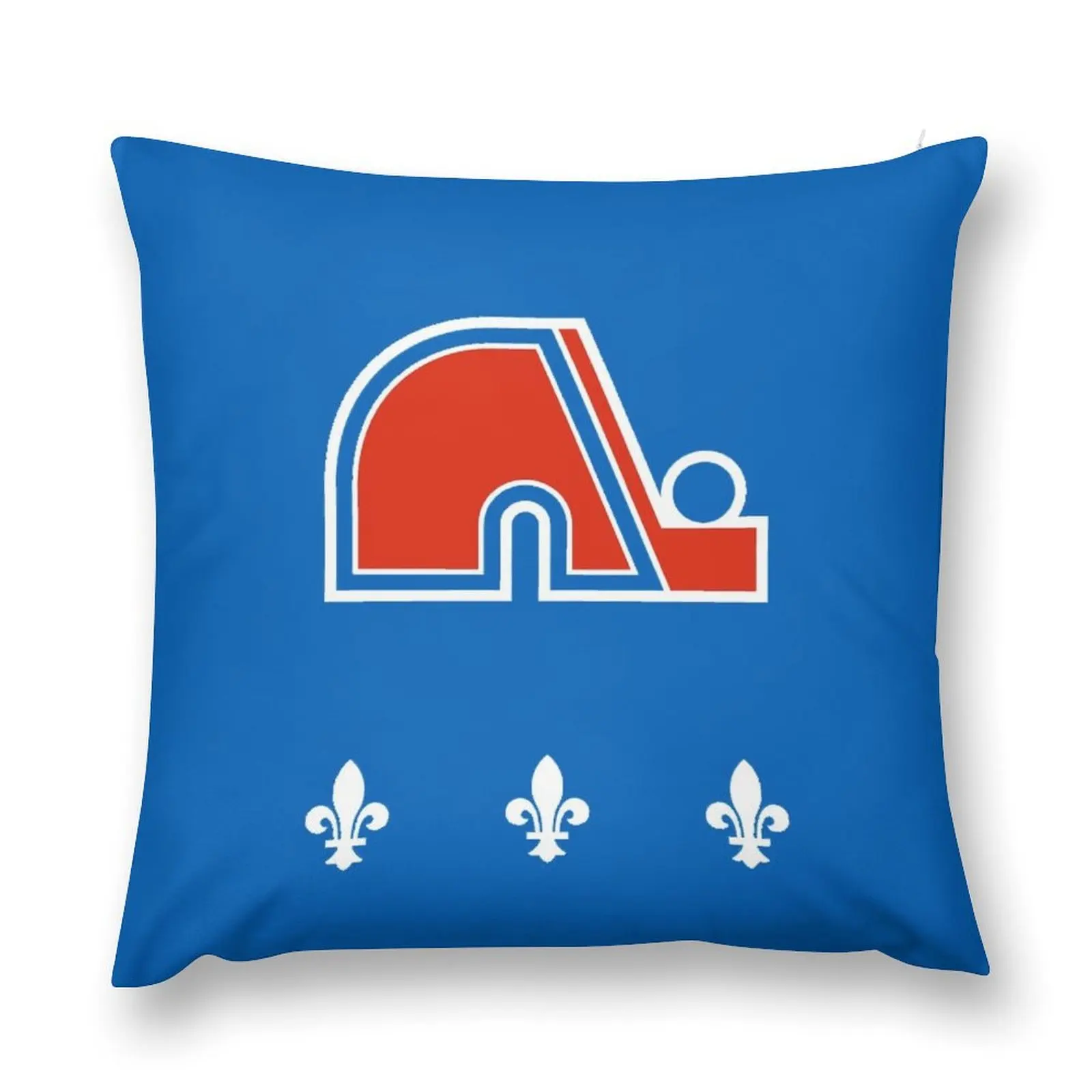 

Vintage Quebec Hockey - Retro Nordiques Throw Pillow Elastic Cover For Sofa Sofa Cover pillow