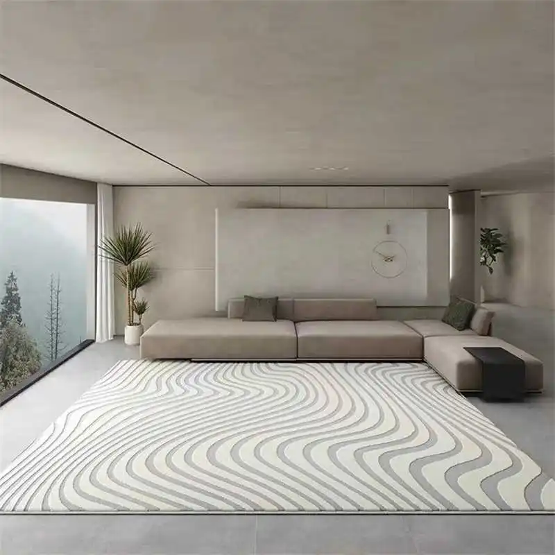 Japanese Cream Style Carpet Super Soft Wool Rug Living Room Kids Bedroom Fluffy Carpet Modern Luxury Large Area Lounge Floor Mat