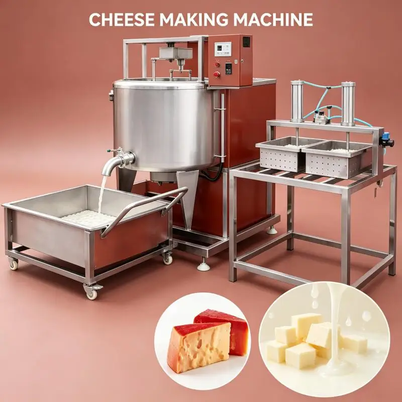 Cheese Press Make Equipment Machine Fully Automatic Industry 500l Price for Ricotta Cottage Cheese Production
