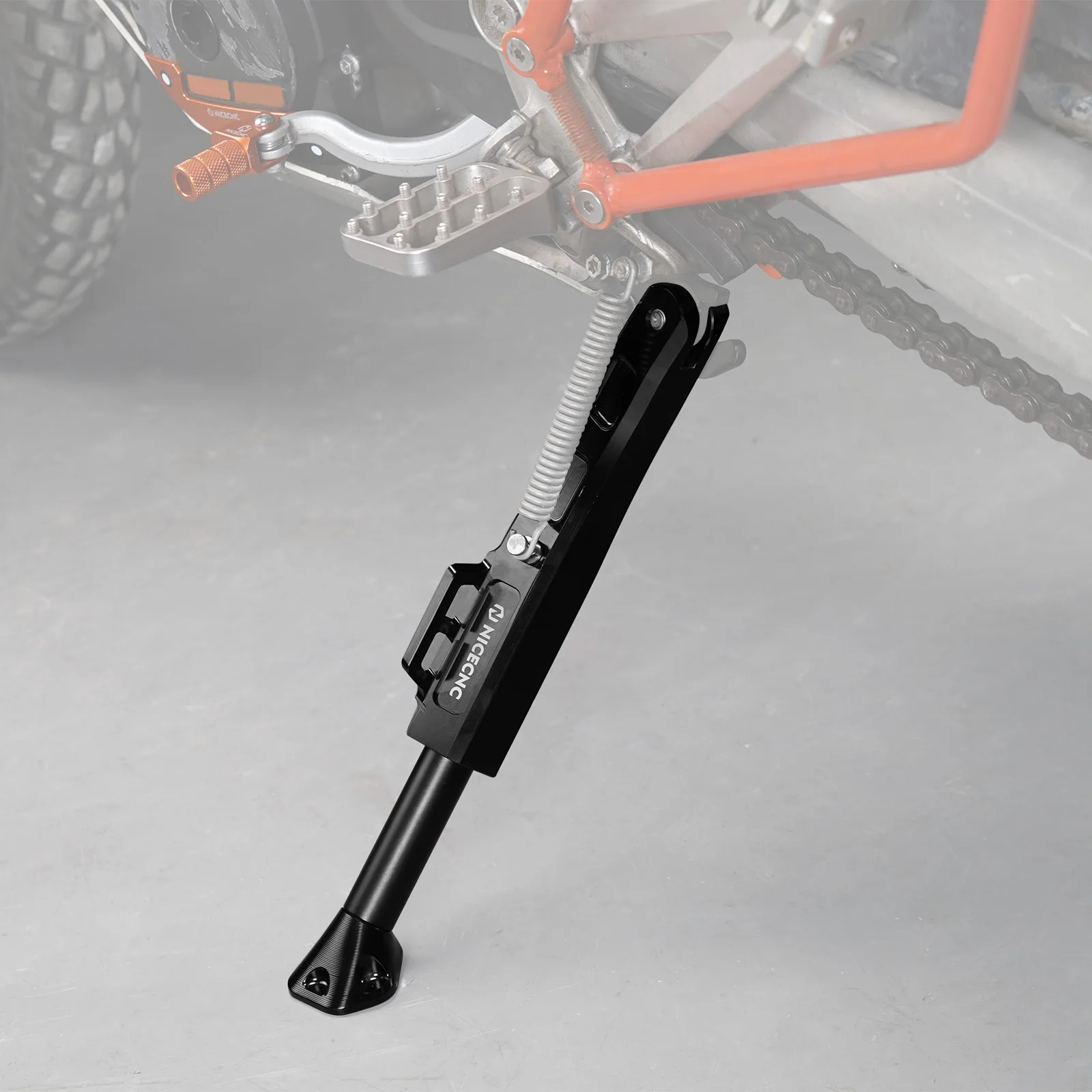 (EU-Lager) NICECNC Für KTM 690 SMC R 690 Enduro R Husqvarna 701 Enduro GasGas700 Verstellbarer Seitenständer 20mm Niedriger Größere Fußstütze – Detail 11