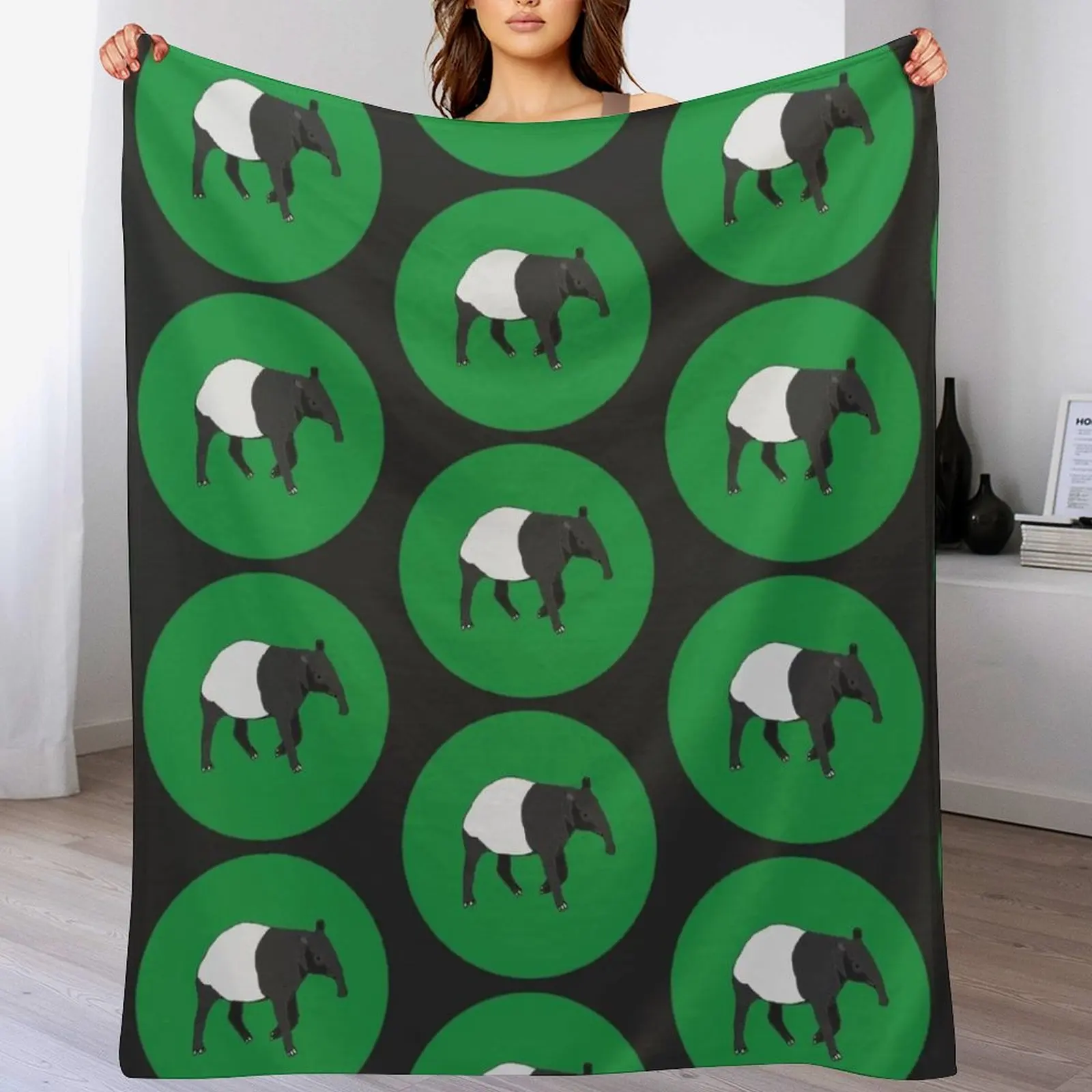 New Malayan Tapir Throw Blanket christmas decoration Summer Stuffeds Blankets