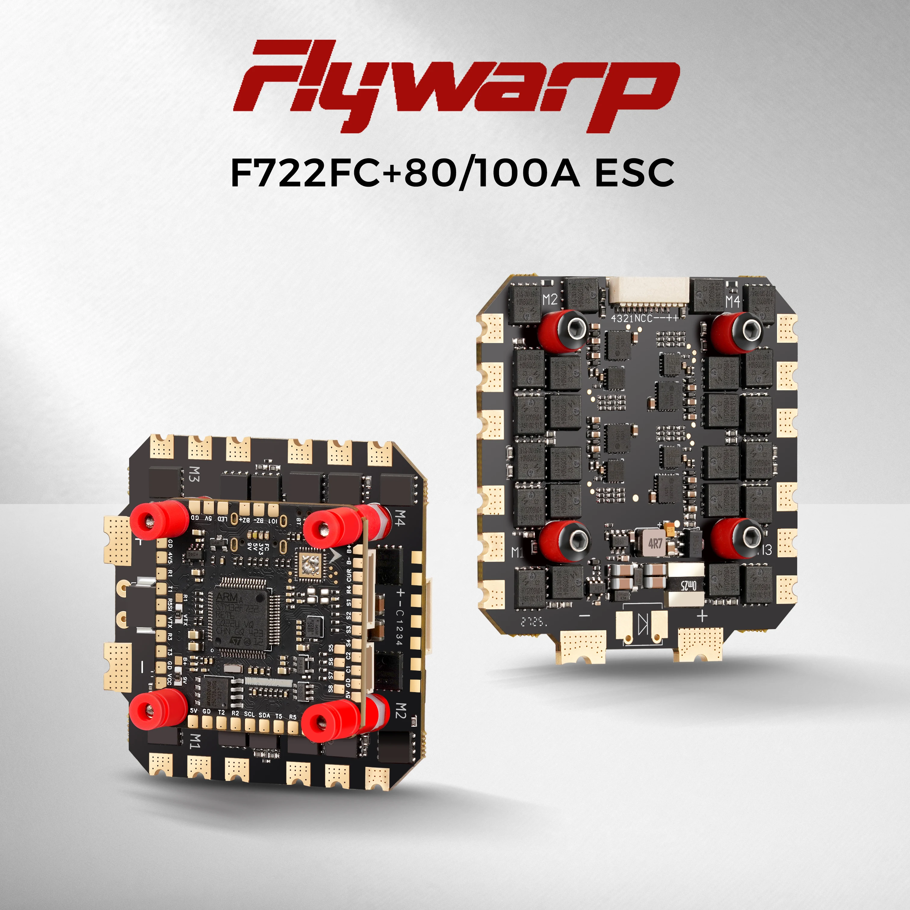 

Supports DJI VTX & PWM/SBUS RX | FlyWarp F722 80A Flight Stack | 6-8S + BL32 ESC | For FPV Racing/Mod