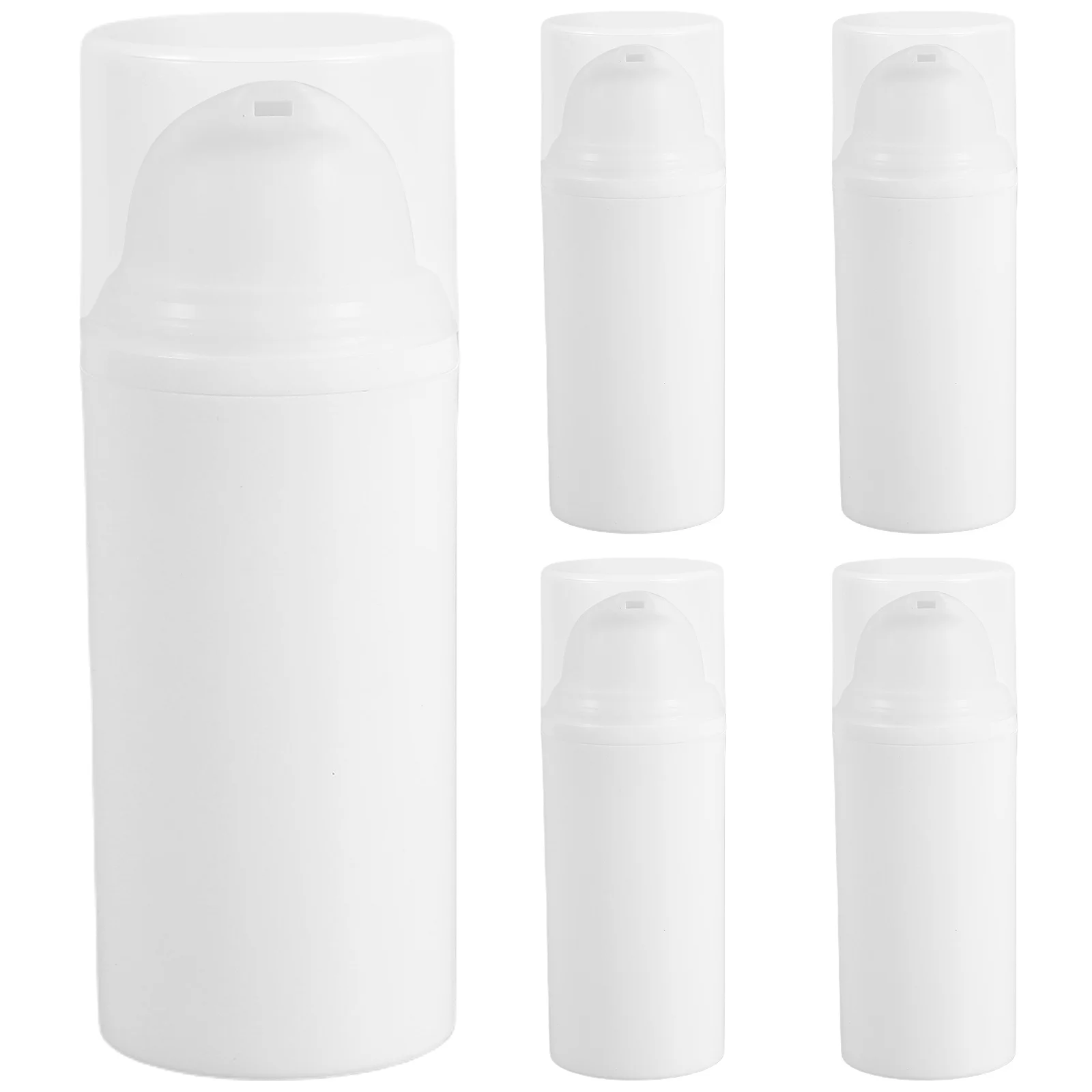 5 szt. podróżnych butelek z pompką do lotionu, wielokrotnego użytku, szczelne, kompaktowe, plastikowe dozowniki próżniowe, przenośne na krem do pielęgnacji skóry, szampon