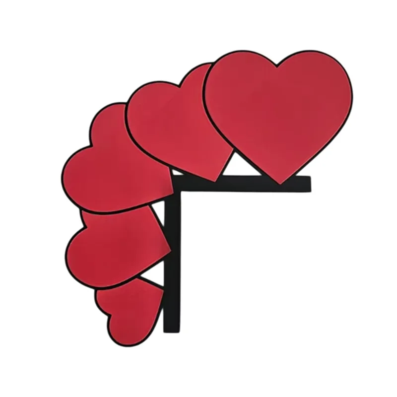 A11E-New عيد الحب إطار باب خشبي باب ركن الديكور حفلات المنزل المشهد تخطيط غرفة المعيشة