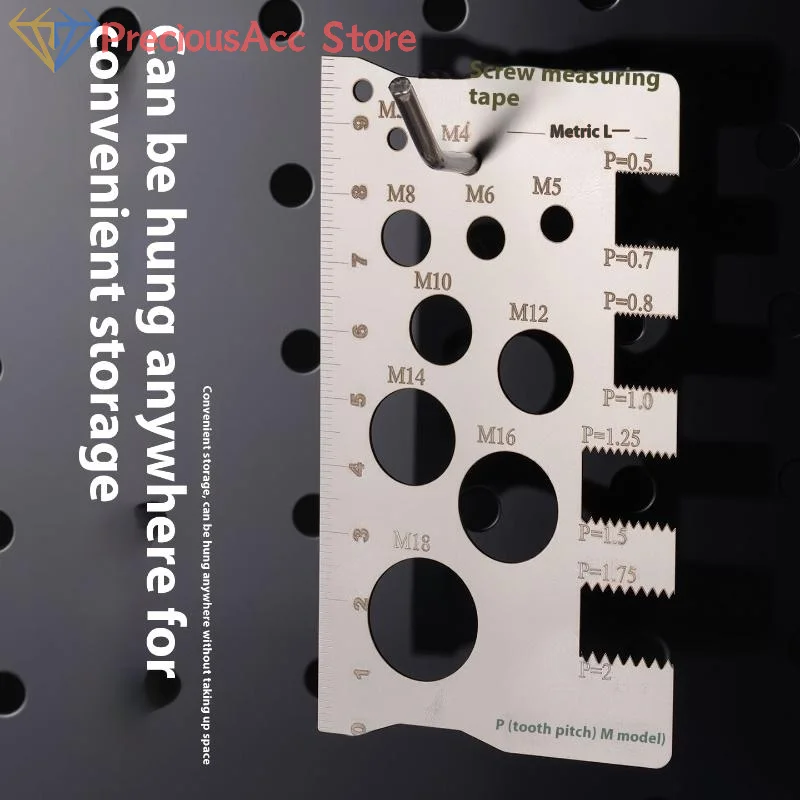 Pitch Gauge Lineal Messwerkzeug Schraube Gewinde Bolzen Mutter Metrische Bearbeitung Gewinde Schraube Schneiden Gauge Winkel Modell Messen