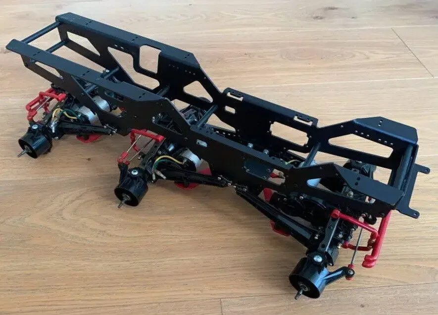 Alu Chassis/Bumper/Shock/Wheelie Bar for Tamiya Clodbuster/Bullhead Option Parts