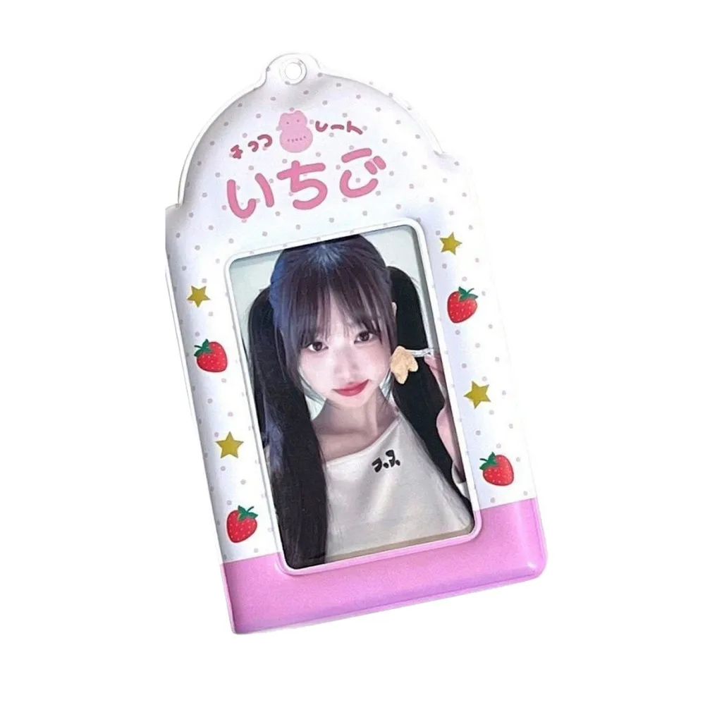 Personalized PVC Card Holder Waterproof Clear Photocards Protector Idol Photo Storage Pendant Idol Accessory