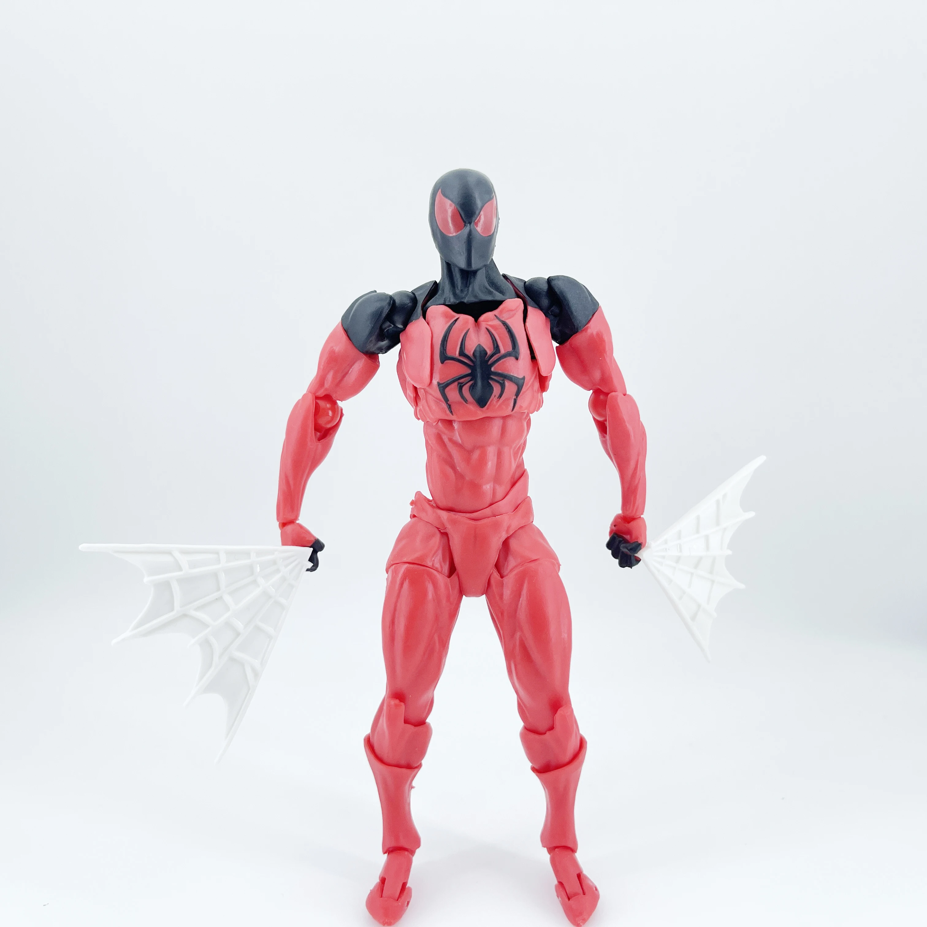Spider Man Symbiote Venom  Black Suit Neighbor Scarlet  Anime Action Figure Collectible Model Toy Kids Adult Gift - view 6