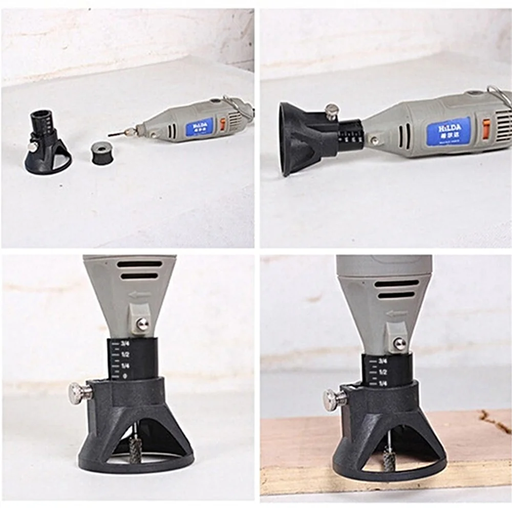 HSS Router Drill Bit Electric Grinder Locator Drill Holder Dremel Rotary Burrs Tool Wood Stone Metal Root Carving Milling Cutter