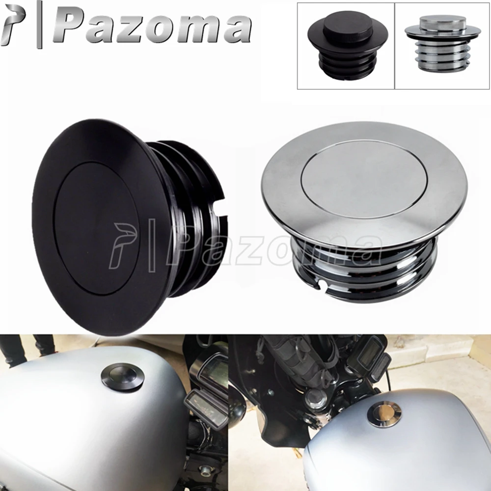 Motorcycle Aluminum Pop up Oil Tank Cover Clockwise Thread Fuel Gas Cap For Harley Softail FXBB FXBR FXBRS FXST FXBBS 2018-2022