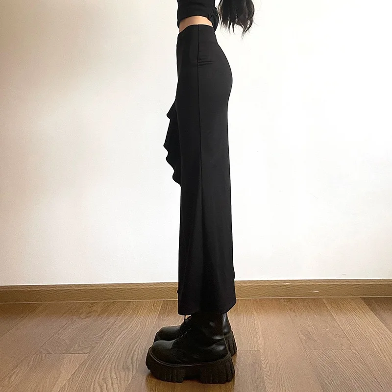 2024 cross-border foreign trade spring and summer new sexy irregular strap open high Fanny pack hip senior sense skirt women