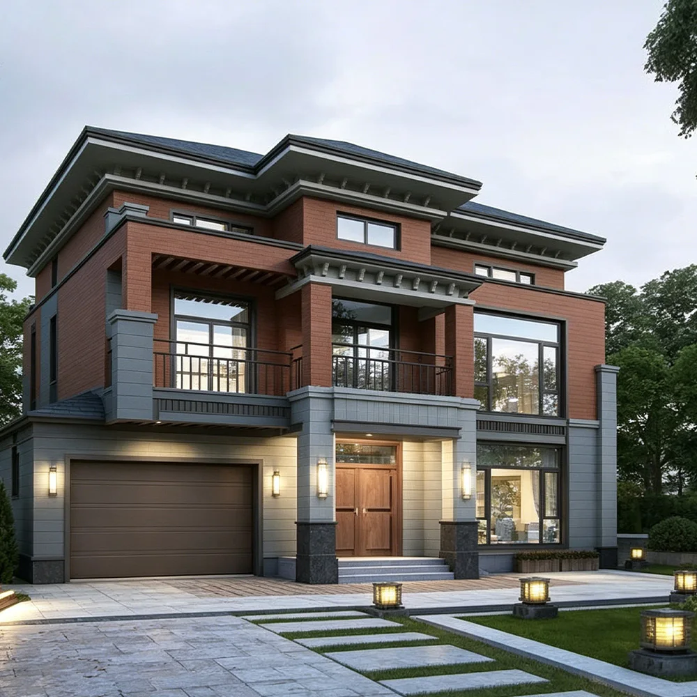 YG Light Gauge Steel Prefab Villa Frame CE Certified 3 4 Bedroom Modular Turnkey House Fast Install Unit