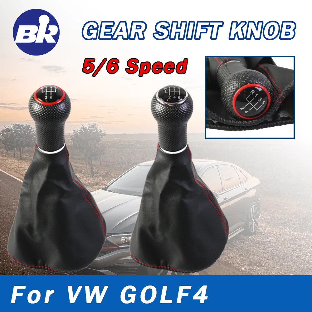 Pomo de Palanca de Cambios de 5/6 Velocidades para VW Polo Golf MK4 Seat IBIZA, Accesorios para Automóviles ﻿