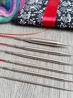Chiaogoo Interchangeable Circular Knitting Needle Set,4-inch & 5-inch Lengths, 2.5mm to 10mm,Smooth and Lightweight for Knitting