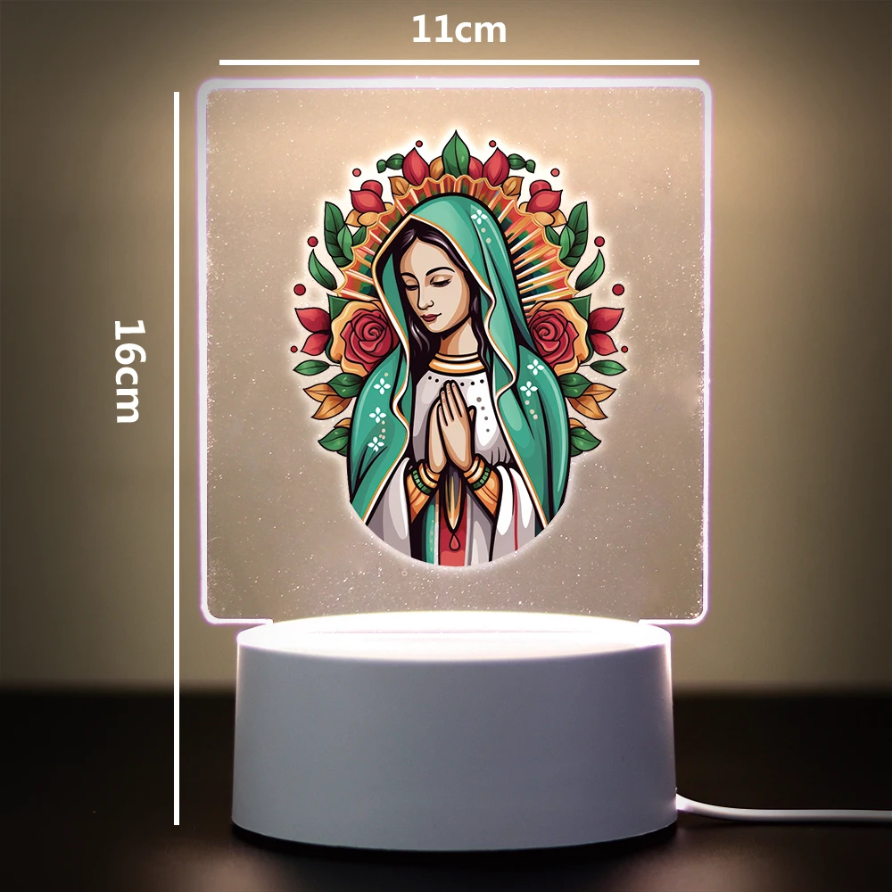 Mrs. Guadalupe 3D Lamp Indoor Lighting Gifts Usb Powered & Battery Operated Optical Illusion Table Lamp With Remote Control