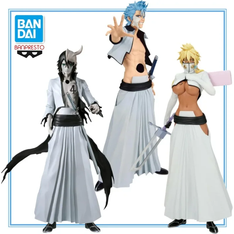 

Original BANDAI BANPRESTO BLEACH Shinigami Grimmjow Jaegerjaques Tear Halibel Ulquiorra Cifer Anime Character Model Toys Gifts
