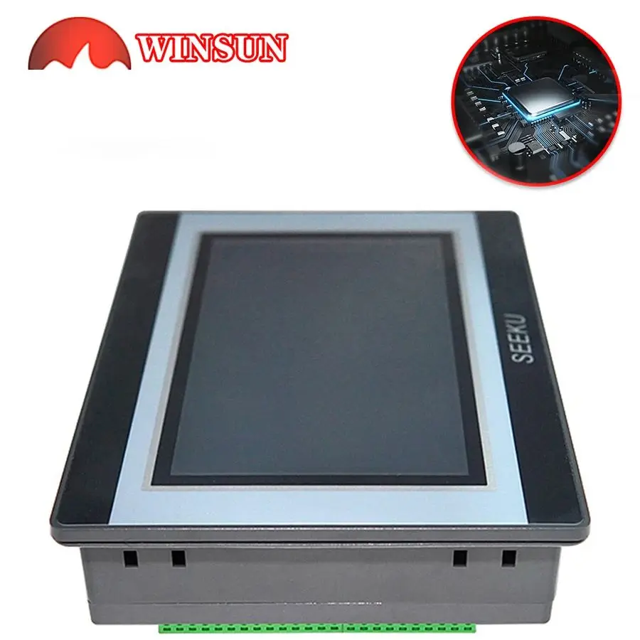 7-calowy sterownik HMI All In One WS7040 z panelem zintegrowanym PLC 0-10V 4-20MA Analogowy MODBUS 2CH PT100 Typ K opcjonalnie — zdjęcie 4