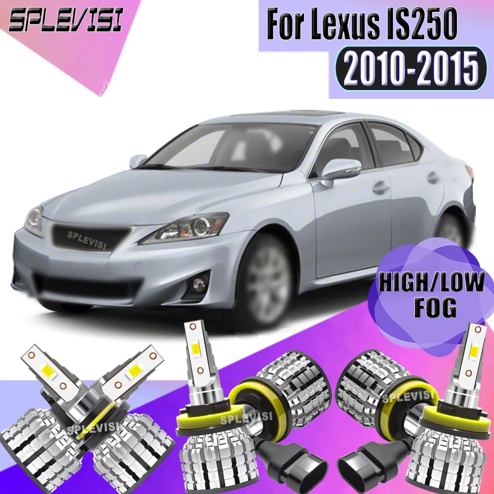 

Car LED Headlight Fog Lamp SPLEVISI 12V 6000K White Color Temperature Headlight Foglamp Bulbs 9005 H11 For Lexus IS250 2010-2015