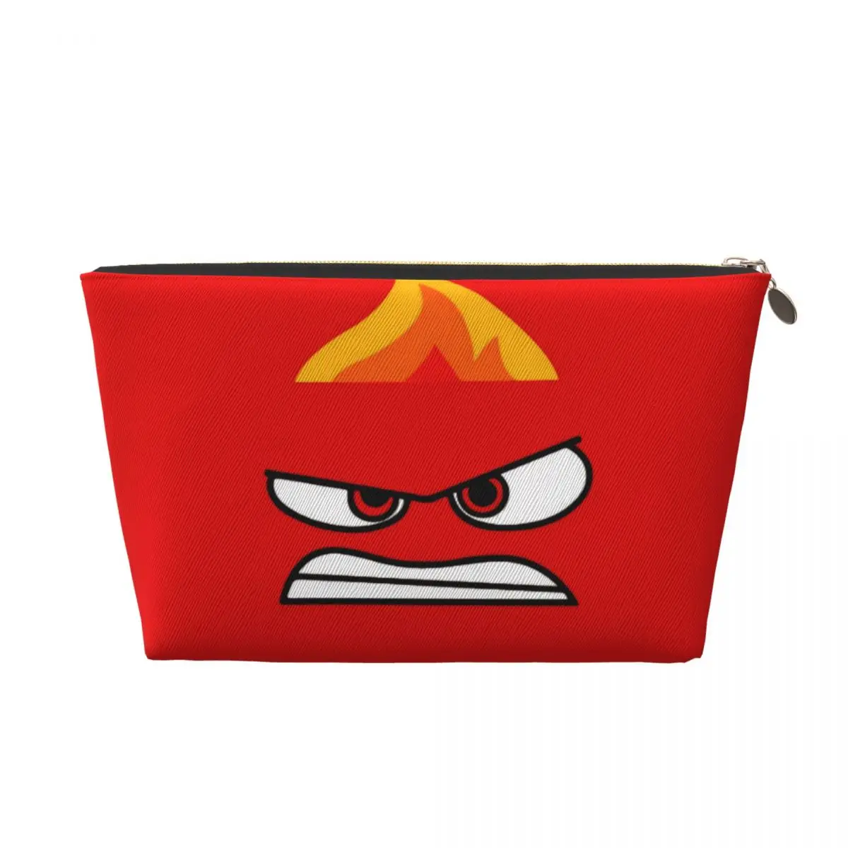 Custom Inside Out Anger Cosmetic Bag Women Kawaii Large Capacity Cartoon Makeup Case Beauty Storage Toiletry Bags