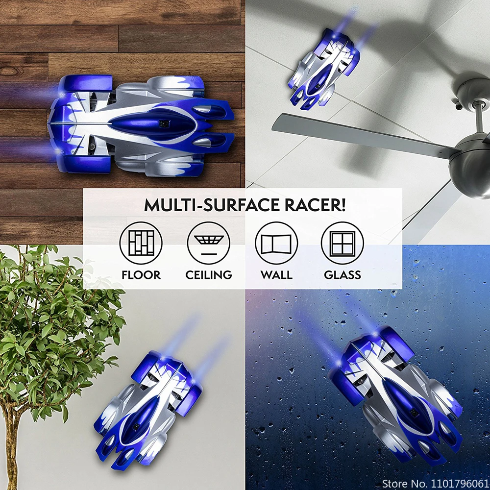 Four-way Remote Control Wall Climbing RC Car Anti Gravity Ceiling Racing Car Electric Toys Machine Auto RC Car For Kid Toy Gift