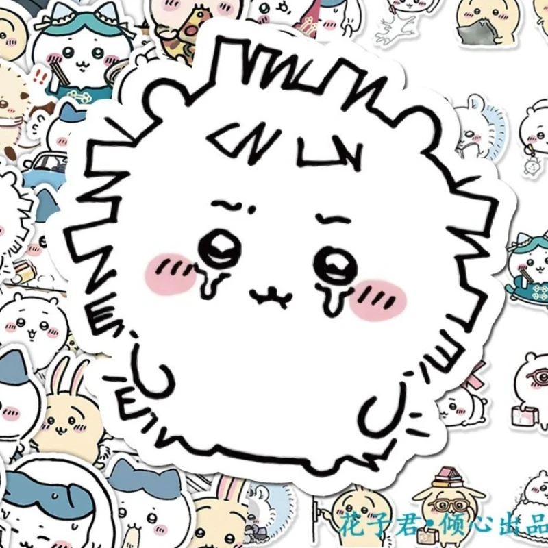 64pcs Cartoon Cute Pattern Stickers Hachiware Usagi Momonga Used To Decorate Mobile Phone Cases Desktops and Water Cups
