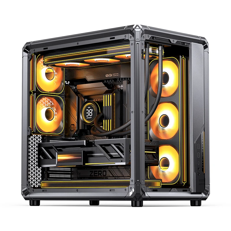 Jonsbo X400 ATX Sea View Room Desktop Chassis Esports Framework ARGB Lighting Effect Support back plug/360 Water Cooling PC Case