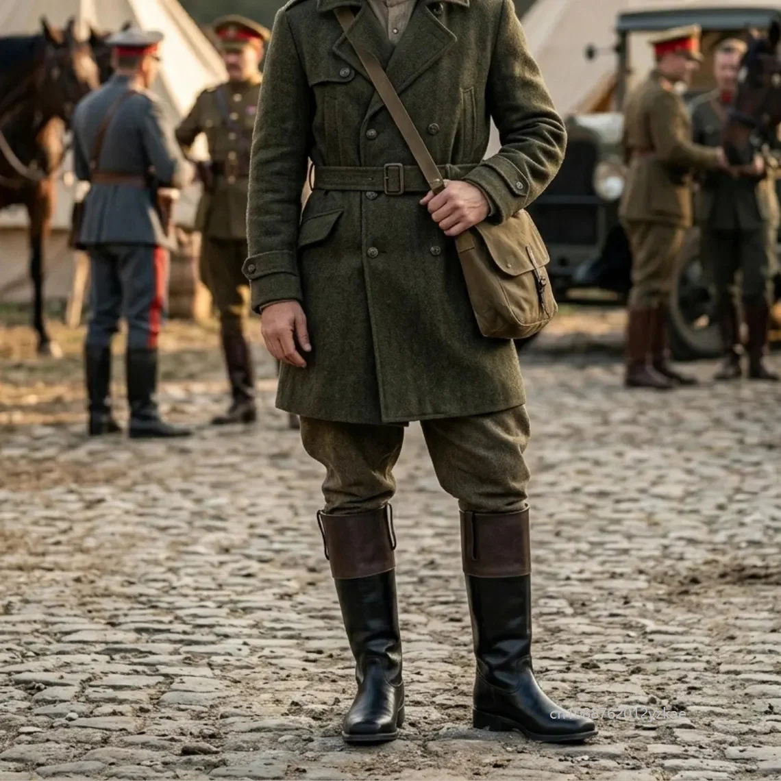 Adult Medieval Sailor Cosplay Boots Contrast Cuff Faux Leather Knee High Boots Pirate Theme Halloween Fancy Dress Footwear 2026