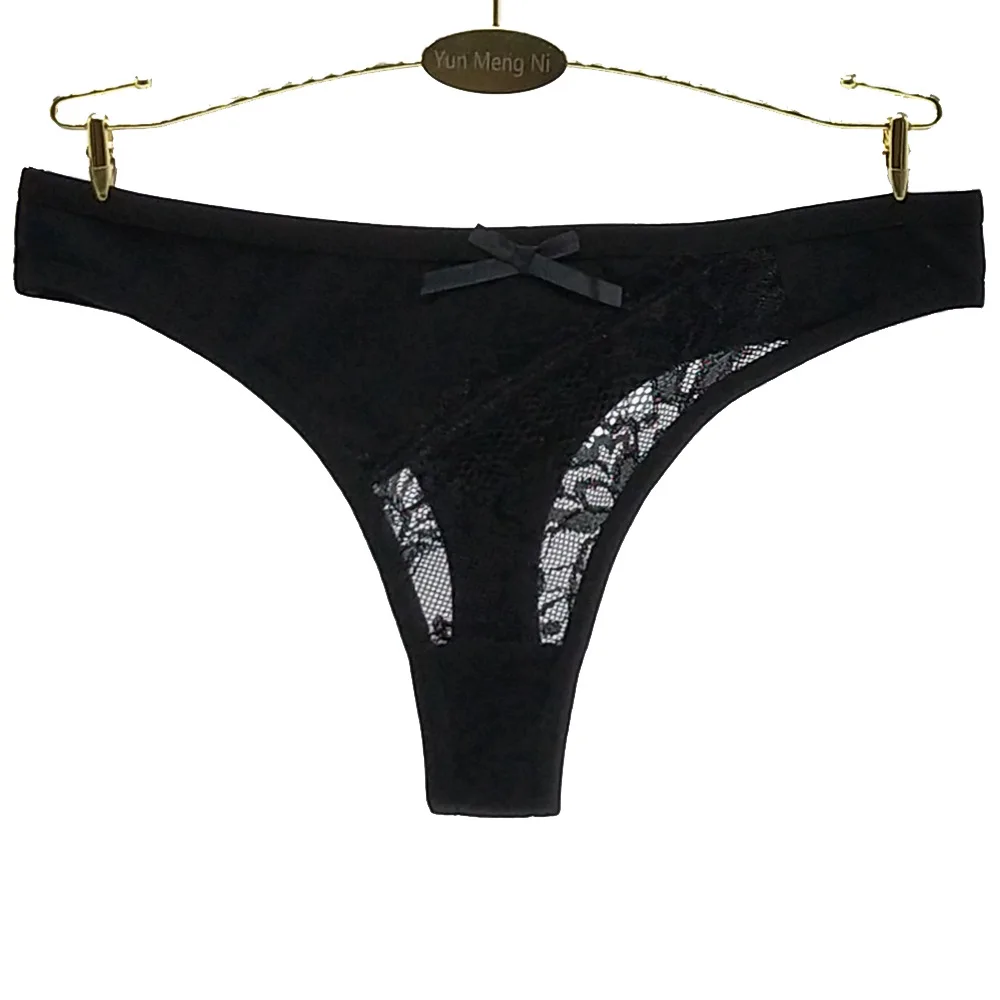 String en coton pour femme, culotte en dentelle, sous-vêtement sexy, lingerie intime, lot de 10 pièces