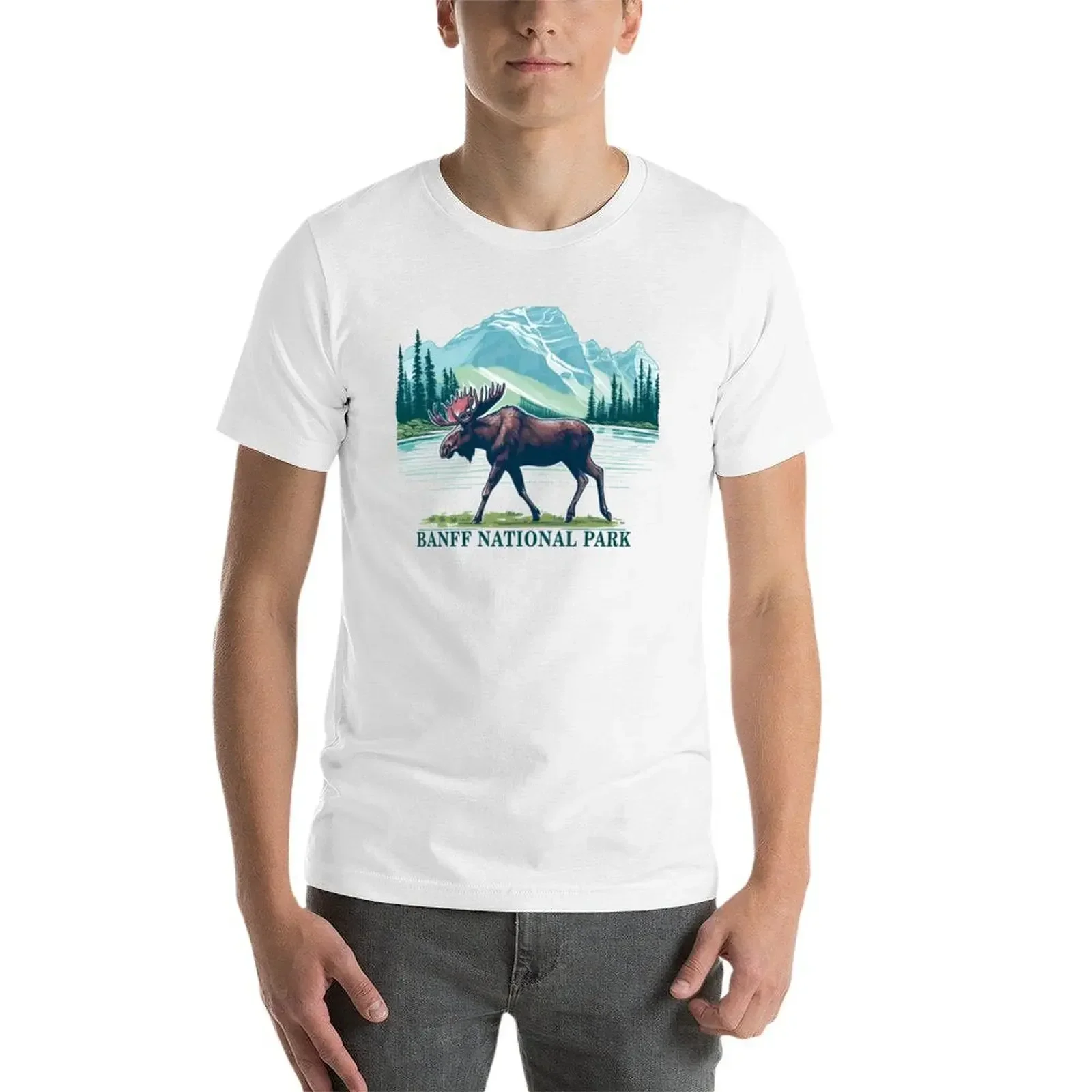 Banff National Park Alberta Canada T-shirt customizeds funnys blacks Short sleeve tee mens t shirt graphic