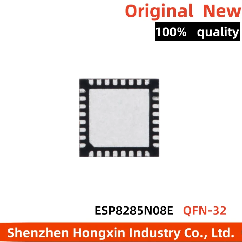 

5 pieces ESP8285N08E ESP8285 silk screen QFN-32 packaged wireless WIFI transceiver chip