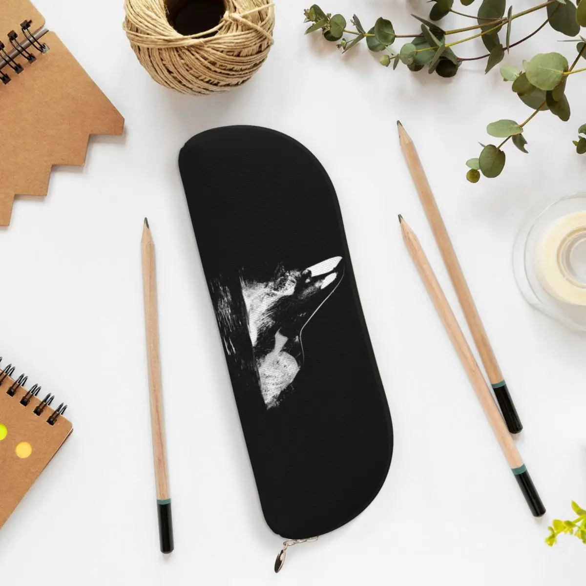 

Orca Aquatic Sea Ocean Top Tees Killer Whale Pencil Cases Pen Holder Storage Stationery Supplies Pen Box Pencil Bag for Kids